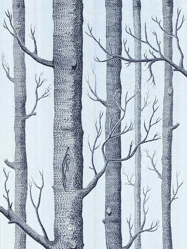 Woods fabric in chocolate silver color - pattern number 69/12150.CS.0 - by Cole and Son in the New Contemporary II collection