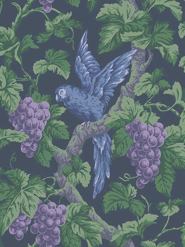 Woodvale Orchard wallpaper in viol ink color - pattern number 116/5019.CS.0 - by Cole and Son in the Pearwood collection