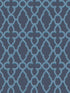 Treillage fabric in cerulean midnight color - pattern number 116/6024.CS.0 - by Cole and Son in the Pearwood collection