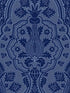 Pugin Palace Flock fabric in dark hyacinth color - pattern number 116/9033.CS.0 - by Cole and Son in the Pearwood collection