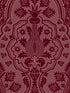 Pugin Palace Flock fabric in claret color - pattern number 116/9034.CS.0 - by Cole and Son in the Pearwood collection