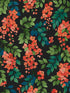 Bougainvillea fabric in rouge green clear sky charcoal color - pattern number 117/6017.CS.0 - by Cole and Son in the Seville collection