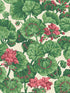 Geranium wallpaper in rose forest green on parchment color - pattern number 117/11034.CS.0 - by Cole and Son in the Seville collection