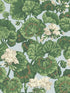 Geranium wallpaper in white and sage on seafoam color - pattern number 117/11035.CS.0 - by Cole and Son in the Seville collection