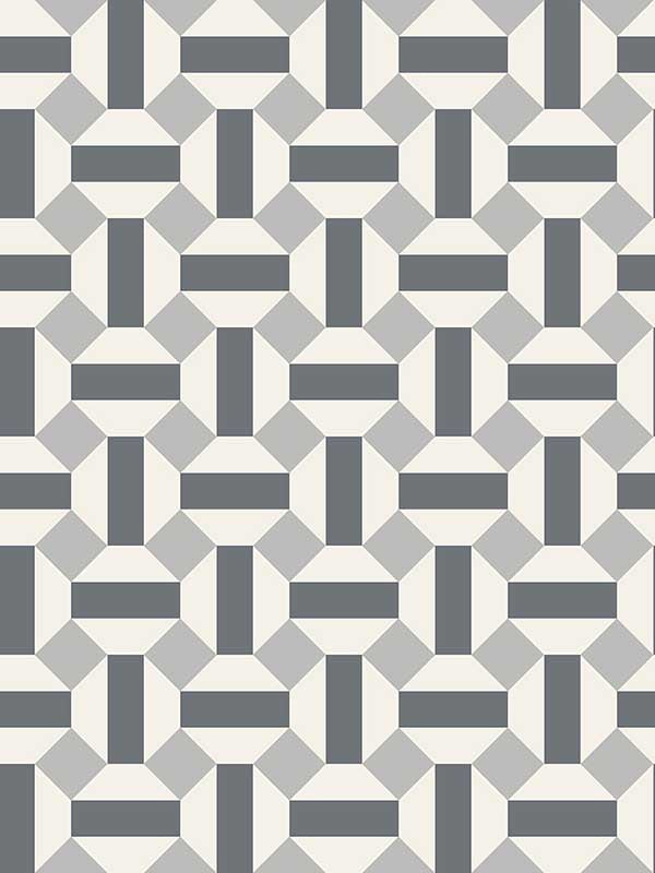 Alicatado wallpaper in soot on snow color - pattern number 117/12036.CS.0 - by Cole and Son in the Seville collection