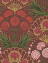 Flamenco Fan fabric in rose bright rouge med gold crimson color - pattern number 117/14046.CS.0 - by Cole and Son in the Seville collection