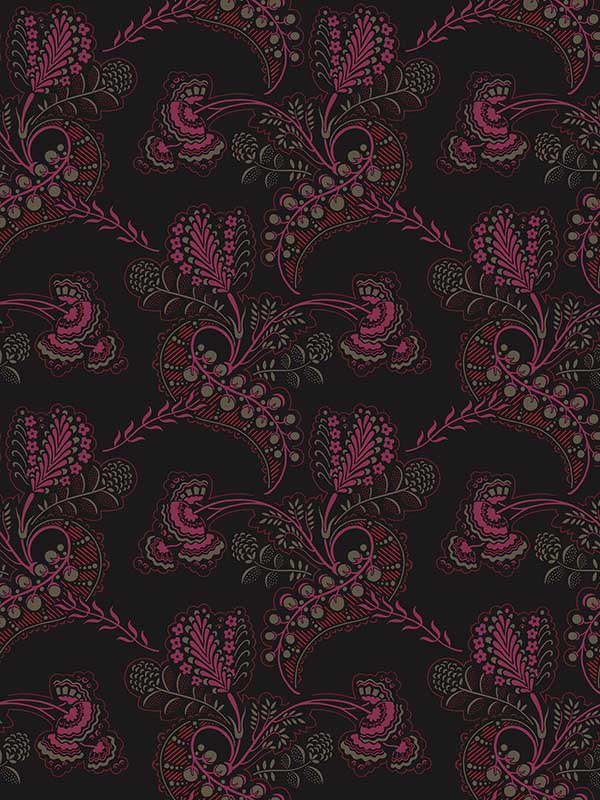 Hartford fabric in noir color - pattern number 88/4016.CS.0 - by Cole and Son in the Archive Traditional collection