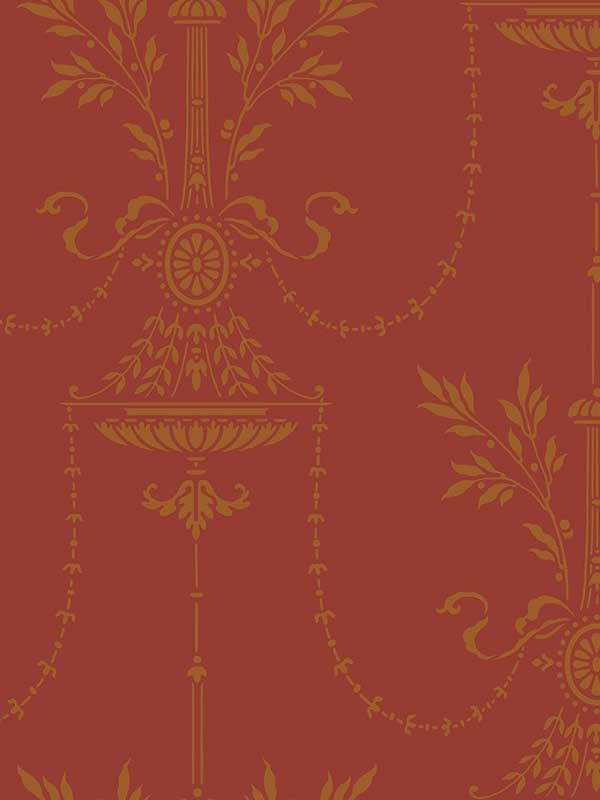 Dorset wallpaper in rouge color - pattern number 88/7029.CS.0 - by Cole and Son in the Archive Traditional collection