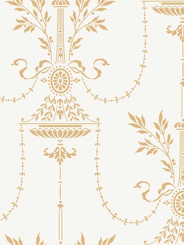 Dorset wallpaper in ecru color - pattern number 88/7032.CS.0 - by Cole and Son in the Archive Traditional collection