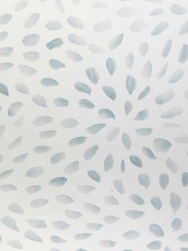 Petal Blossom fabric in sky color - pattern number W3885.15.0 - by Kravet in the Atelier Wallcovering collection