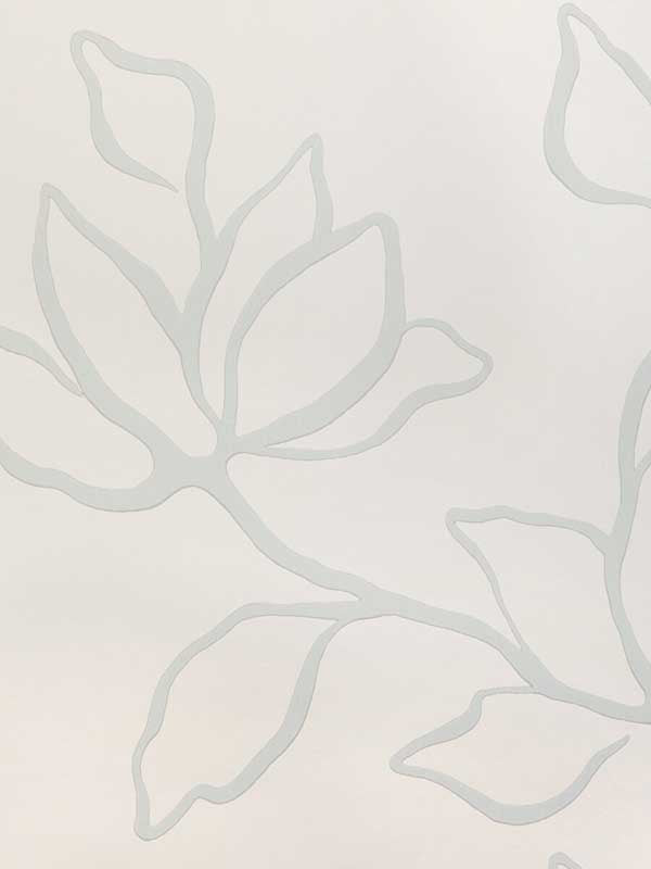 Floral Sketch fabric in mist color - pattern number W3886.1101.0 - by Kravet in the Atelier Wallcovering collection