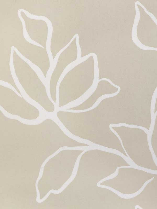 Floral Sketch fabric in linen color - pattern number W3886.16.0 - by Kravet in the Atelier Wallcovering collection