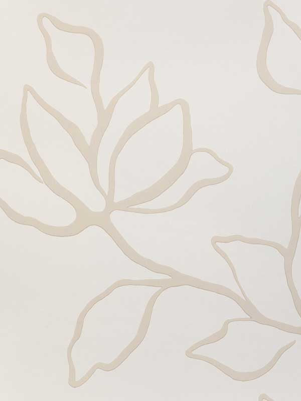 Floral Sketch fabric in natural color - pattern number W3886.161.0 - by Kravet in the Atelier Wallcovering collection