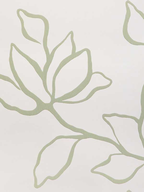 Floral Sketch fabric in sage color - pattern number W3886.30.0 - by Kravet in the Atelier Wallcovering collection