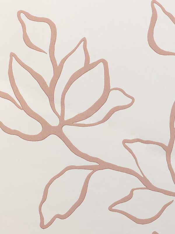 Floral Sketch fabric in petal color - pattern number W3886.7.0 - by Kravet in the Atelier Wallcovering collection