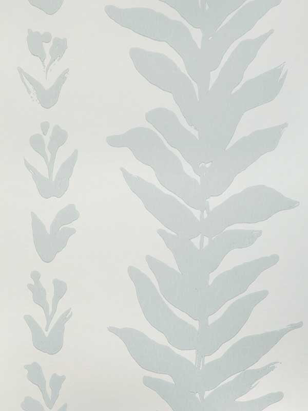 Climbing Leaves fabric in mist color - pattern number W3937.1101.0 - by Kravet in the Atelier Wallcovering collection