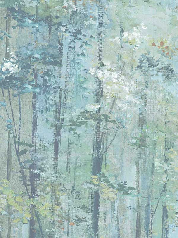 Glade wallpaper in seafoam color - pattern number 180411802 - by Maxwell in the Aurora collection