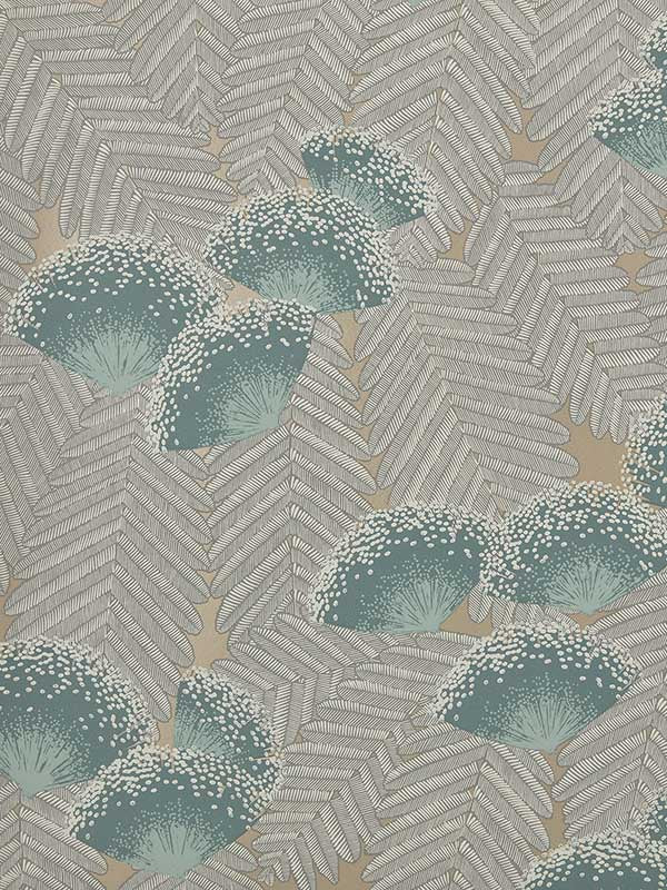 Clarice wallpaper in 02 emerald color - pattern number 190713802 - by Maxwell in the Elodie collection