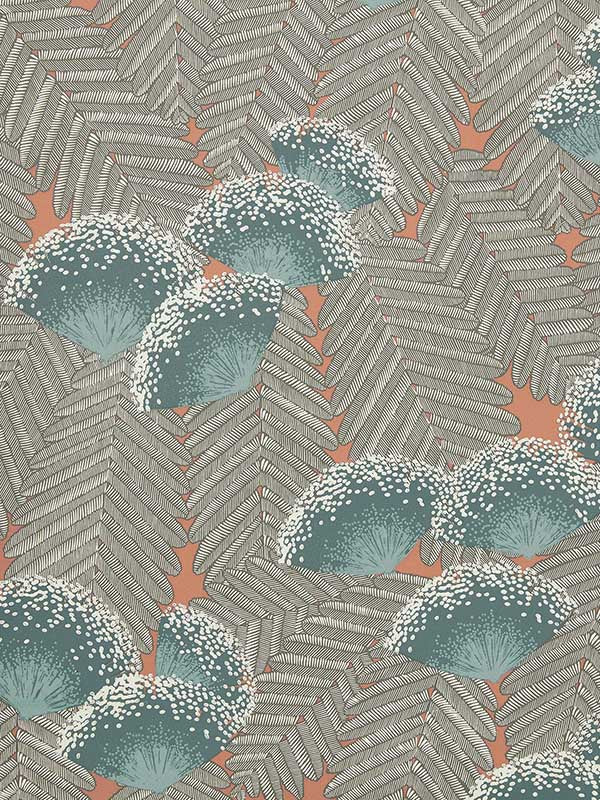 Clarice wallpaper in 04 cantaloupe color - pattern number 190713804 - by Maxwell in the Elodie collection