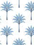 Montgomery Palm Peel and Stick wallpaper in blue lake color - pattern number HG10702 - by NextWall in the Peel and Stick Wallpaper by Harry and Grace 2 collection