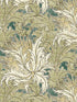 Floral Folly Peel and Stick wallpaper in juniper and parchment color - pattern number NW50704 - by NextWall in the Peel and Stick Wallpaper by Nextwall collection