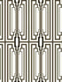 Manhattan Deco Peel and Stick wallpaper in ebony and gold color - pattern number NW51100 - by NextWall in the Peel and Stick Wallpaper by Nextwall collection