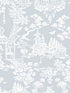 Garden Chinoiserie Peel and Stick wallpaper in blue dusk color - pattern number NW51202 - by NextWall in the Peel and Stick Wallpaper by Nextwall collection