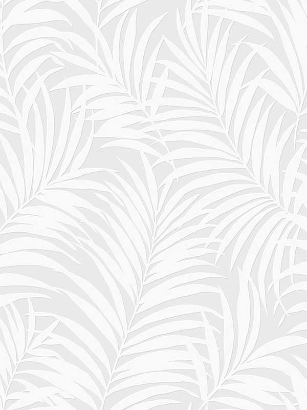 Tossed Palm Peel and Stick fabric in off white color - pattern number PP10200 - by NextWall in the Peel and Stick Paintable Wallpaper by NextWall collection