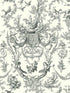 Old World Toile fabric in black and white color - pattern number AT4237 - by York in the Toiles Resource Library collection