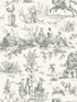 Seasons Toile fabric in grey color - pattern number GR5922 - by York in the Toiles Resource Library collection