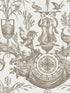 Avian Fountain Toile fabric in mink color - pattern number RT7812 - by York in the Toiles Resource Library collection