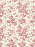 Anemone Toile wallpaper in french red color - pattern number RT7871 - by York in the Toiles Resource Library collection