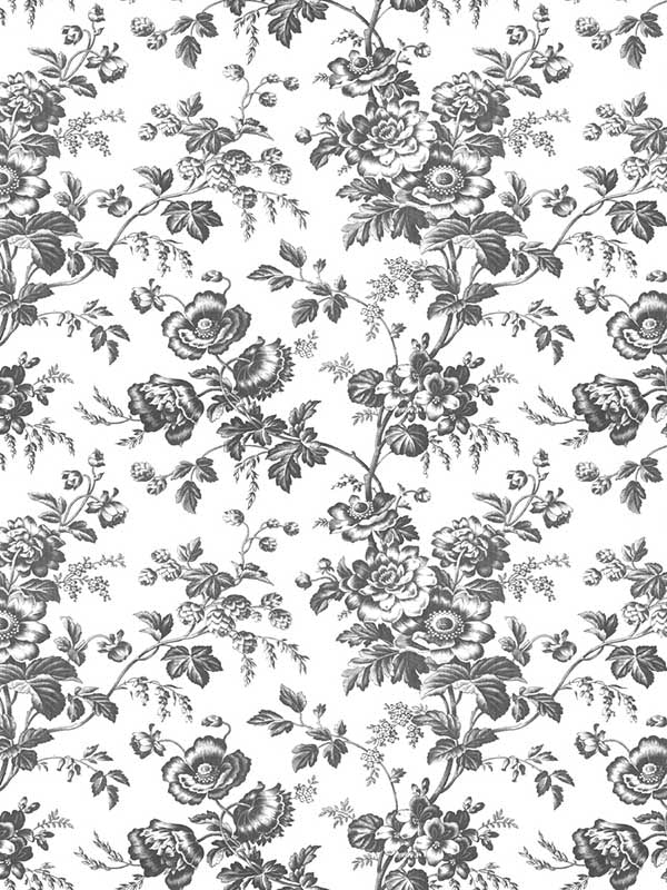 York Anemone Toile Wallpaper