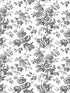 Anemone Toile wallpaper in black color - pattern number RT7875 - by York in the Toiles Resource Library collection
