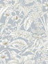 Orchid Conservatory Toile wallpaper in blue and taupe color - pattern number RT7884 - by York in the Toiles Resource Library collection