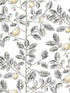 Limoncello Toile fabric in black color - pattern number RT7912 - by York in the Toiles Resource Library collection