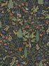 Woodland Peel and Stick fabric in black color - pattern number PSW1546RL - by Rifle Paper Co in the Rifle Paper Co Third Edition Peel and Stick Wallpaper collection