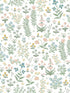 Menagerie Garden Peel and Stick fabric in blush multicolor color - pattern number PSW1550RL - by Rifle Paper Co in the Rifle Paper Co Third Edition Peel and Stick Wallpaper collection