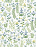 Menagerie Garden Peel and Stick fabric in blue multicolor color - pattern number PSW1551RL - by Rifle Paper Co in the Rifle Paper Co Third Edition Peel and Stick Wallpaper collection
