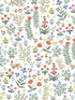 Menagerie Garden Peel and Stick fabric in rose multicolor color - pattern number PSW1552RL - by Rifle Paper Co in the Rifle Paper Co Third Edition Peel and Stick Wallpaper collection