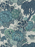 Mandarin Garden fabric in 01 mist color - pattern number 231116901 - by Maxwell in the V and A Decorative Papers collection