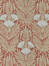 Floral Fanfare fabric in 02 coral color - pattern number 231117102 - by Maxwell in the V and A Decorative Papers collection