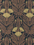 Floral Fanfare fabric in 03 burnt orange color - pattern number 231117103 - by Maxwell in the V and A Decorative Papers collection
