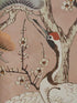 Kyoto Blossom 4 Panel mural in 04 sandstone color - pattern number 231117404 - by Maxwell in the V and A Decorative Papers collection