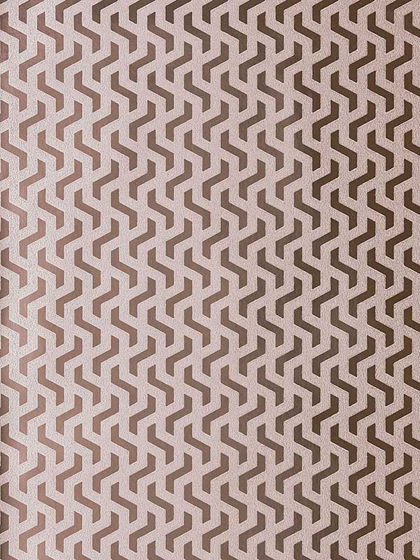 Rattan Foil fabric in 04 rose gold color - pattern number 147FOIL04 - by Maxwell in the Willow collection