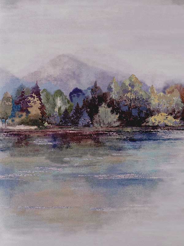 Lakeside wallpaper in 03 sunset color - pattern number 210915503 - by Maxwell in the Pavilion Maxwell collection