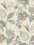 Bohemian Jacobean fabric in grey color - pattern number 3125-72304 - by Chesapeake in the Kinfolk collection