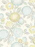 Zalipie Floral Trail wallpaper in lime color - pattern number 3125-72330 - by Chesapeake in the Kinfolk collection