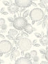 Zalipie Floral Trail wallpaper in grey color - pattern number 3125-72331 - by Chesapeake in the Kinfolk collection