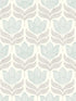 Cathal Tulip Block Print wallpaper in aqua color - pattern number 3125-72344 - by Chesapeake in the Kinfolk collection